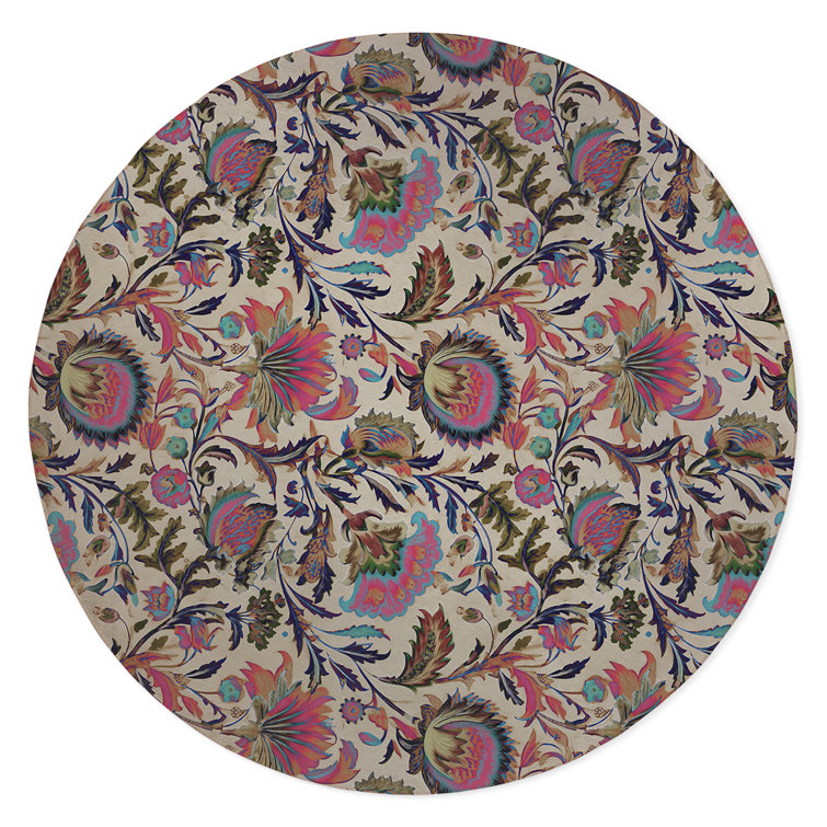 Kavka Cotton Floral Rug Wayfair